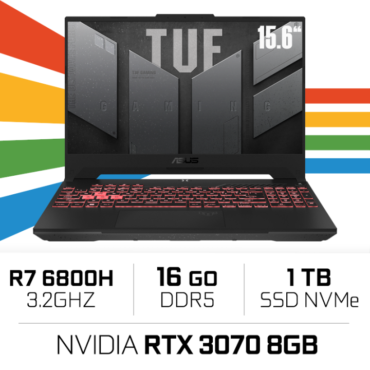 ASUS TUF GAMING A15 TUF507RR AMD Ryzen R7 6800H/16GB/1TB SSD/RTX307...