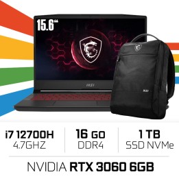 MSI Pulse GL66 12UEK i7-12700H/16GB/1TB SSD/RTX3060 6GB/15.6'' 240H...