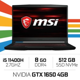 MSI GF63 11SC (THIN) i5-11400H/8GB/512GB SSD/GTX1650 4GB/15.6'' Win...
