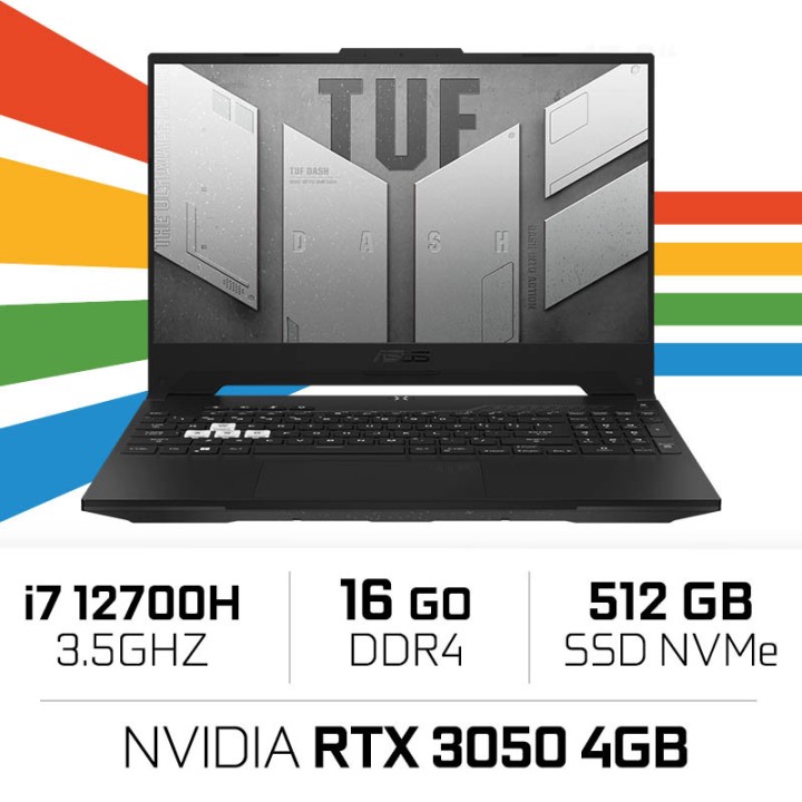 ASUS TUF DASH F15 TUF507ZC4 Intel Core i7 12700H/16GB/512GB SSD/RTX...
