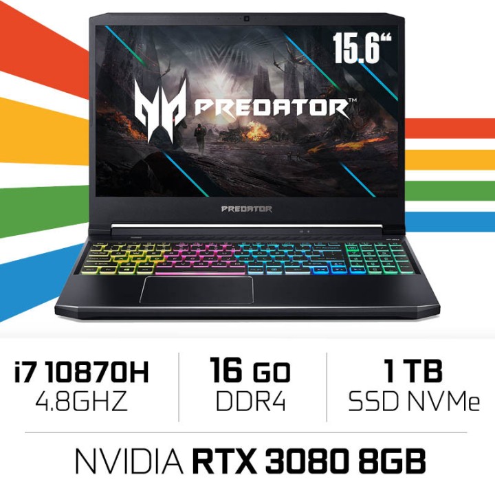 Acer Predator Helios 300 PH315-53-77C0 i7 10870H/16GB/1TB SSD/RTX30...