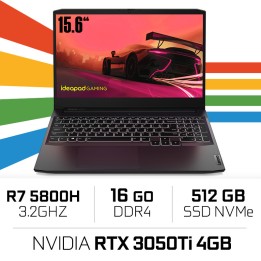 Lenovo IdeaPad Gaming 3 15ACH6 AMD Ryzen 7 5800H/16GB/512GB SSD/RTX...
