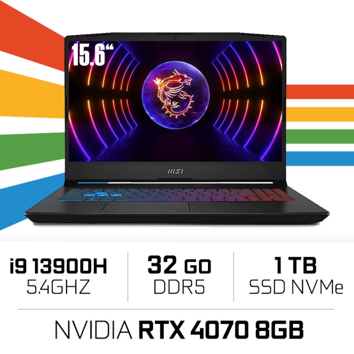 MSI Pulse 15 B13VGK i9-13900H/32GB/1TB SSD/RTX4070 8GB/15.6'' 165Hz...