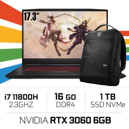 MSI GF76 Katana 11UE i7-11800H/16GB/1TB SSD/RTX3060 6GB/17.3'' 144H...