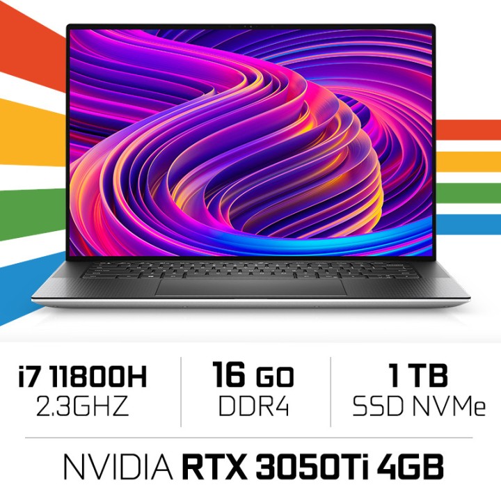 Dell XPS 15 9510 i7-11800H/16 Go/1TO SSD/RTX3050Ti /15,6" FHD+ PC P...