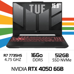 ASUS TUF A15 TUF507NU AMD Ryzen R7 7735HS/16GB DDR5/512GB SSD/RTX40...