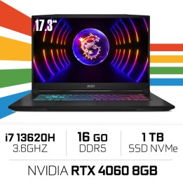MSI KATANA 17 B13VFK i7-13620H/16 Go DDR5/1 To SSD/RTX4060 GB/17,3"...