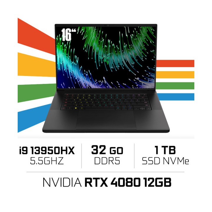 Razer Blade 16 i9-13950HX/32GB/1TB SSD/RTX4080 12GB/16'' QHD 240Hz ...
