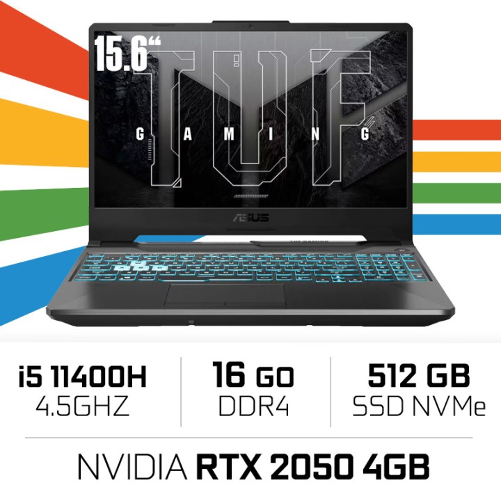 ASUS TUF GAMING F15-TUF506HF Intel Core i5 11400H/16GB/512GB SSD/RT...