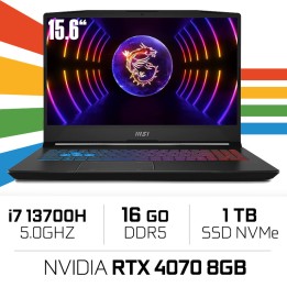 MSI Pulse 15 B13VGK i7-13700H/16Go DDR5/1TB SSD/RTX4070 8GB/15,6" Q...