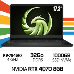 MSI ALPHA 17 C7VG AMD R9 7945HX/32GB/1TB SSD/RTX 4070 8GB/17.3'' QH...