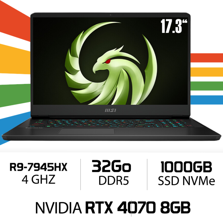 MSI ALPHA 17 C7VG AMD R9 7945HX/32GB/1TB SSD/RTX 4070 8GB/17.3'' QH...