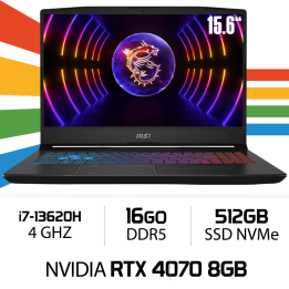 MSI Pulse 15 B13VGK i7-13620H/16Go/512GB SSD/RTX4070 8GB/15,6" QHD ...
