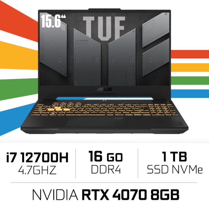 ASUS TUF Gaming F15 FX507 Intel Core i7-12700H/16GB/1TB SSD/RTX4070...