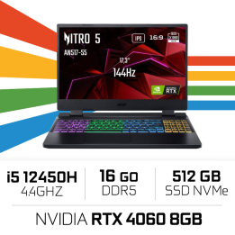 Acer Nitro 5 AN517-55-54EK i5 12450H/16GB/512GB SSD/RTX4060 8GB/17....