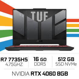 ASUS TUF GAMING A15 TUF507NV-LP018 AMD Ryzen R7 7735HS/16GB/512GB S...