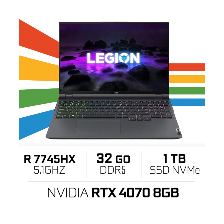 Lenovo Legion Pro 5 16ARX8 R7 7745HX/32GB/1TB SSD/RTX4070/16'' 240H...