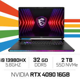 MSI Raider GE78HX 13VI i9-13980HX/32GB/2TB SSD/RTX4090 16GB/ 17" 24...