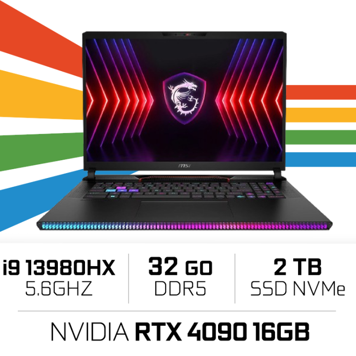 MSI Raider GE78HX 13VI i9-13980HX/32GB/2TB SSD/RTX4090 16GB/ 17" 24...