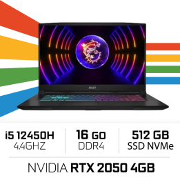 MSI Thin GF63 12UCX i5-12450H/16GB/512GB SSD/RTX2050 4GB/15.6'' PC ...