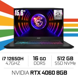 MSI Cyborg 15 A12VF-1281XMA i7-12650H/16GB/512GB SSD/RTX4060 8GB/15...