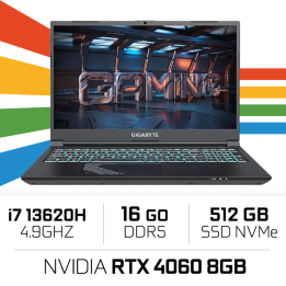 Gigabyte G5 KF5-H3FR353SD/i7 13620H/16GB/512GB/4060 8GB PC Portable...