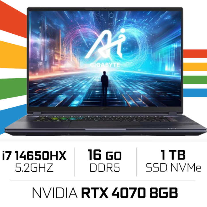 Gigabyte AORUS 16X ASG-53FRC54SH /i714650HX/16GB DDR5 / 1TB/RTX 407...