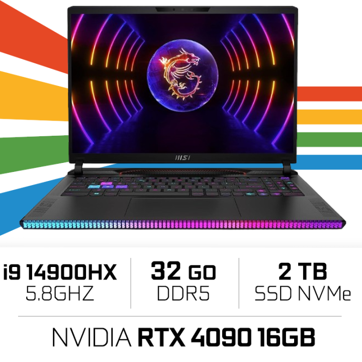 MSI Raider GE68HX 14VIG i9-14900HX/32GB/2TB SSD/RTX4090 16GB/ 16" 2...