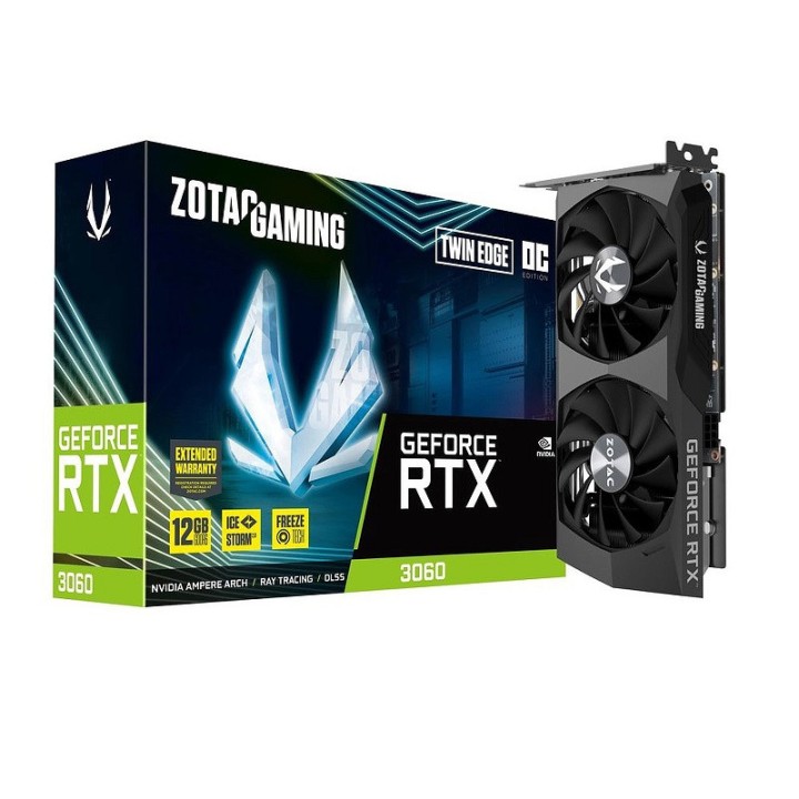 ZOTAC GeForce RTX 3060 Twin Edge 12GB GDDR6 Cartes graphiques Zotac...