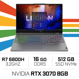 Lenovo Legion 5 15ARH7H R7 6800H/16GB/512GB SSD/RTX3070/15.6'' PC P...