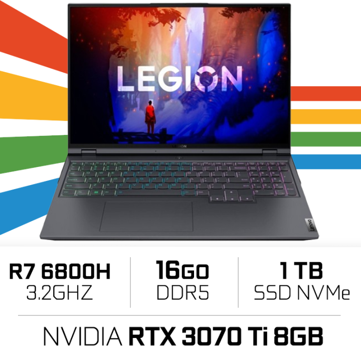 Lenovo Legion 5 Pro 16ARH7H R7 6800H/16GB/1TB SSD/RTX3070Ti/16'' PC...