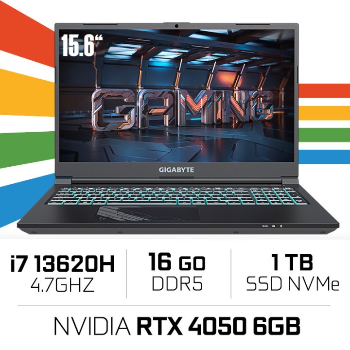 Gigabyte G5 MF5-H2ES354KD i7 13620H/16GB DDR5/1TB SSD/RTX4050 6GB/1...