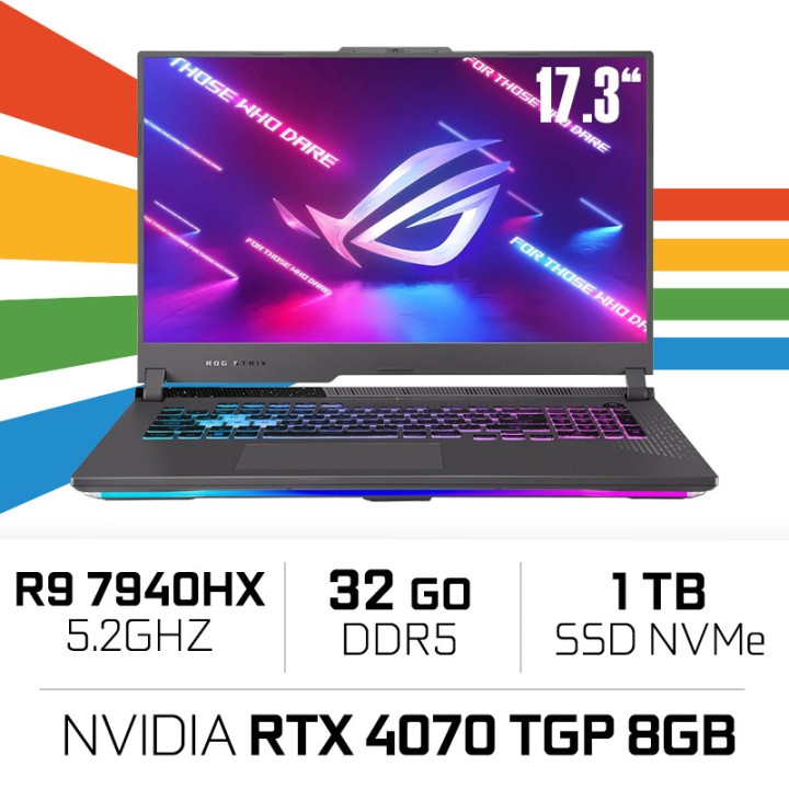 ASUS ROG Strix G17 G713PI-HX120W R9 7940HX/32GB DDR5/1TB SSD/RTX407...