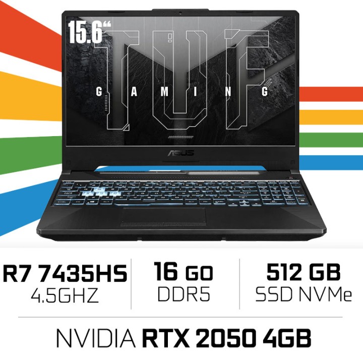 ASUS TUF GAMING A15 FA506NFR-HN008 AMD R7-7435HS/16GB DDR5/512GB SS...