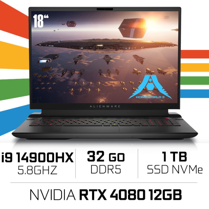 Alienware M18 R2 Intel Core i9-14900HX/32GB/1TB SSD/RTX4080/18" Win...