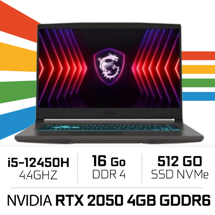 MSI THIN 15 B12UCX-1682XES i5-12450H/16GB DDR4/512GB SSD/RTX2050 /1...