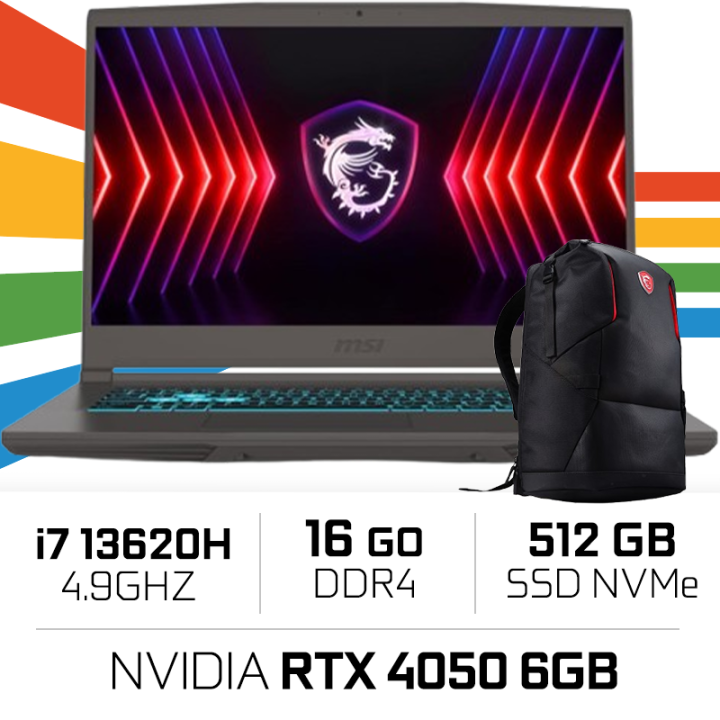 MSI THIN 15 B13VE-2659MA Intel i7-13620H/16GB DDR4/512GB SSD/RTX 40...