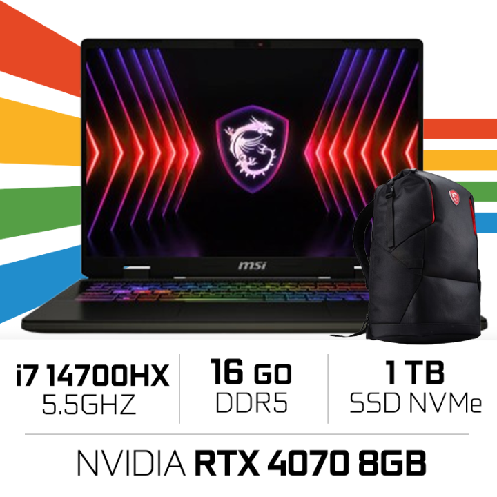 MSI SWORD 16 HX B14VGKG-851MA Intel i7-14700HX/16GB DDR5/1TB SSD/RT...