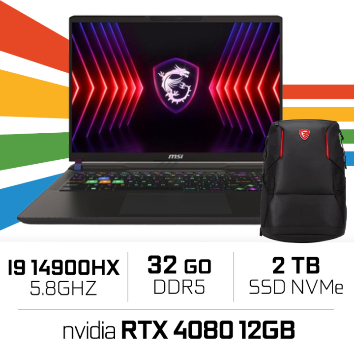 MSI VECTOR 16 HX A14VHG-811MA I9-14900HX/32GB DDR5/2TB SSD/RTX 4080...