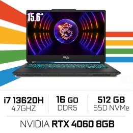 MSI CYBORG A13VF-1623XMA i7-13620H/16GB/512GB NVMe PCIe SSD Gen4/RT...