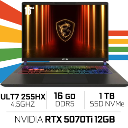 MSI Vector 16 HX AI A2XWHG-087FR Ultra 7-255HX/16 Go DDR5/1TB SSD/R...