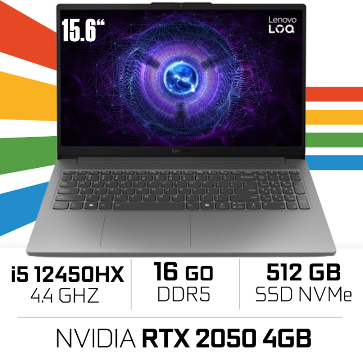LENOVO LOQ 15IAX9E Intel i5-12450HX/16GB DDR5/512GB SSD/15.6″ 144Hz...