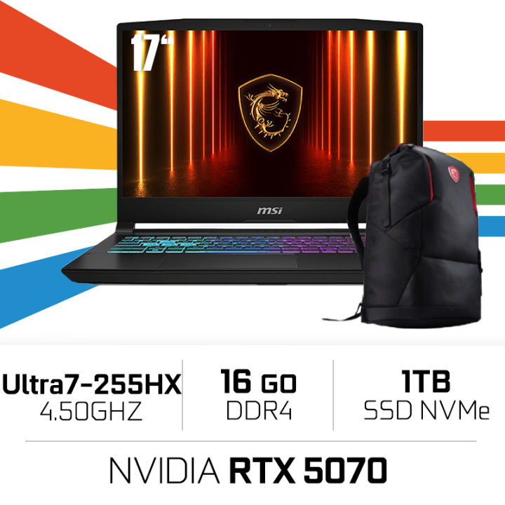 MSI CROSSHAIR 17 HX-AI-D2XWGKG-044MA/Ultra 7-255HX/16 GB DDR5/1TB S...