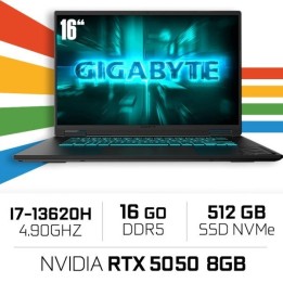 GIGABYTE GAMING A16 CTHI3FR893SD Intel i7-13620H/16GB DDR5/512GB SS...