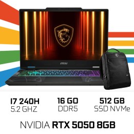 MSI CYBORG 15 B2RWEKG-094MA Intel Core 7 240H/16GB DDR5/512GB SSD/R...