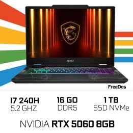 MSI CYBORG 15 B2RWEKG-096XMA Intel Core 7 240H/16GB DDR5/1TB SSD/RT...