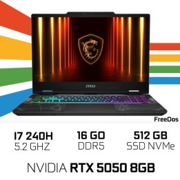 MSI CYBORG 15 B2RWEKG-419XMA Intel Core 7 240H/16GB DDR5/512GB SSD/...