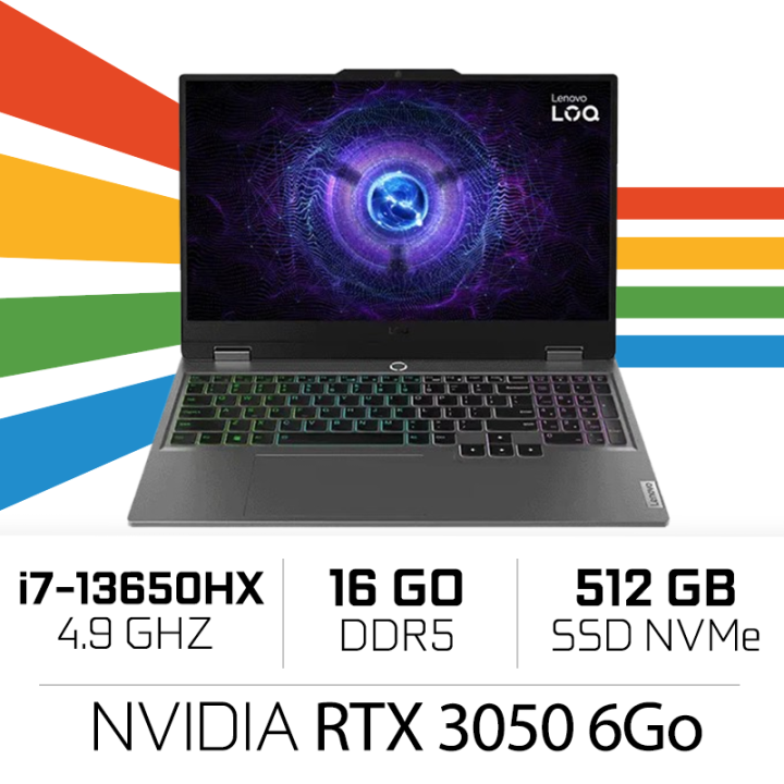 LENOVO LOQ 15IRX9 Intel i7-13650HX /16GB DDR5/512GB SSD/RTX 3050 6G...