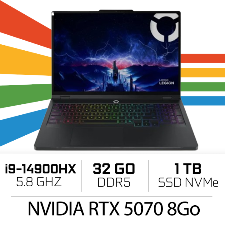 Lenovo Legion Pro 5 16IAX10 I9-14900HX/32GB DDR5/1TB SSD/RTX 5070 8...