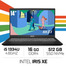 MSI MODERN 14 C13M-1446MA Intel i5-1334U/16GB DDR4/512GB SSD/ IRIS ...